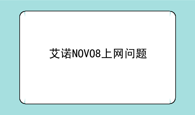 艾诺NOVO8上网问题