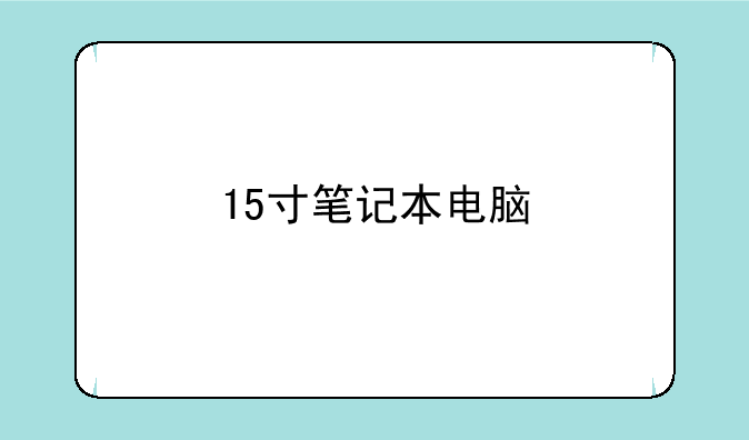15寸笔记本电脑