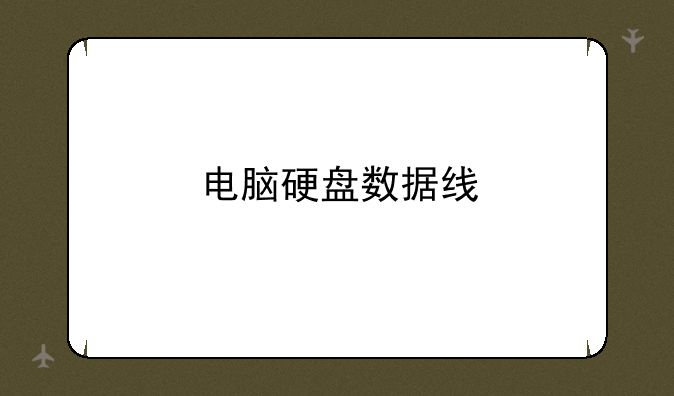 电脑硬盘数据线