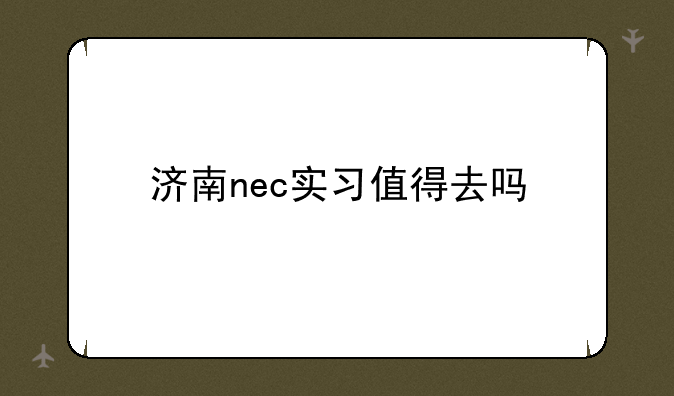 济南nec实习值得去吗