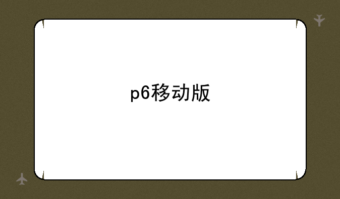 p6移动版