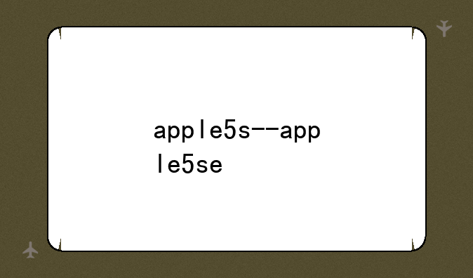 apple5s--apple5se