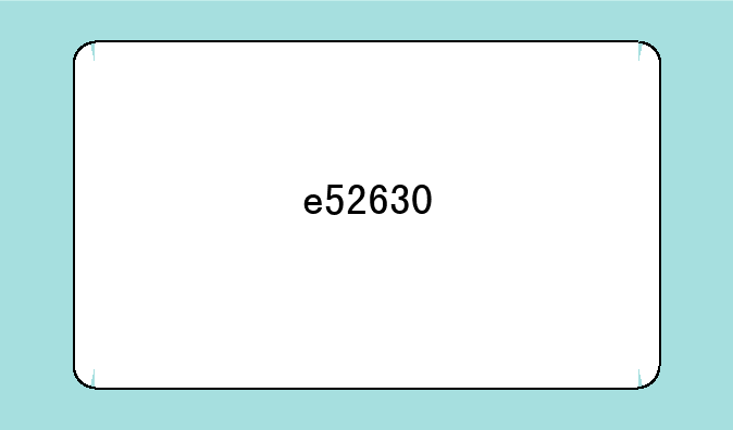 e52630