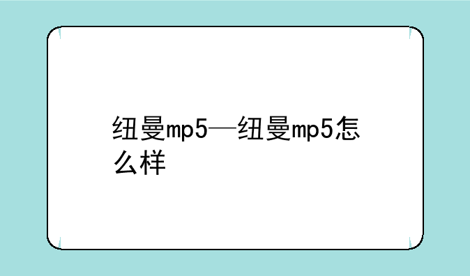 纽曼mp5—纽曼mp5怎么样
