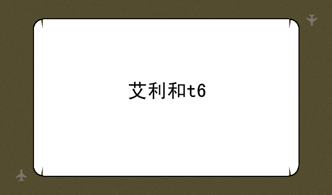 艾利和t6
