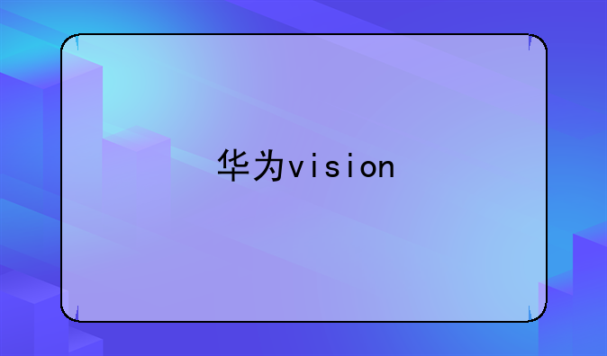 华为vision